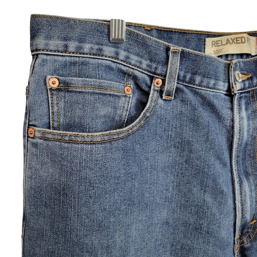 Levis 550 Mens 38x29 Jeans Relaxed Fit Denim Classic Straight Leg Durable Casual - Picture 3 of 14